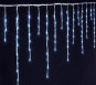 Rideau stalactites connecté Isparkle 128 LEDs - Blanc chaud/blanc froid