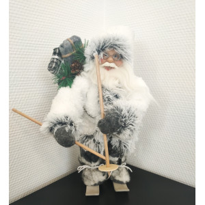 Père Noël 30cm sur ski avec...