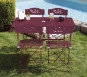 VENONE - Ensemble table et chaises de jardin - 2 places - Bordeaux