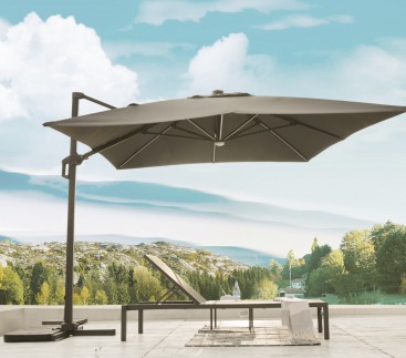 Toile pour parasol déporté carré LUMINO - Taupe